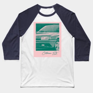 Citroën BX --- 80s Retro Car Art Print Design Baseball T-Shirt